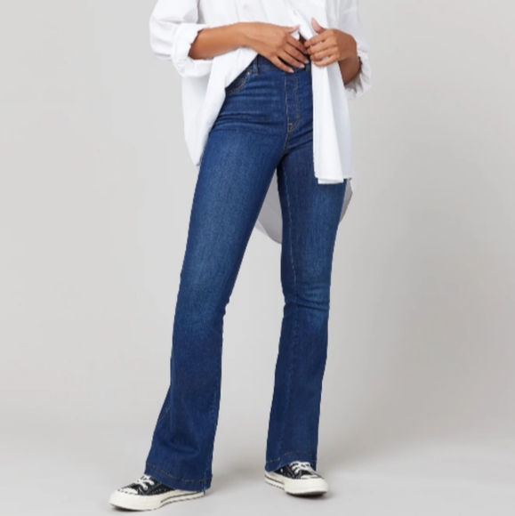 SPANX Denim - Spanx Flare Jeans, S/P Midnight Blue